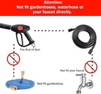 M MINGLE Replacement Pressure Washer Gun with Extension Wand, M22 15mm or M22 14mm Fitting, 5 Nozzle Tips, 40 Inch, 4000 PSI (Pack of 2) - Image 5