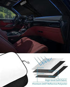 Foldable Front Windshield Sunshade fit for Acura MDX 2021-2026 - Image 3