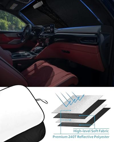 Foldable Front Windshield Sunshade fit for Acura MDX 2021-2026 - Image 3