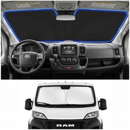 Custom Fit Windshield Sun Shade for Dodge RAM ProMaster 2014-2026 by Unknown