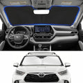 Custom Fit Windshield Sun Shade for Toyota Highlander 2020-2026 by Unknown