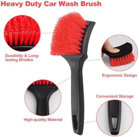 Wheel Brush, Wheel & Rim Cleaner Brush, Tire Brush, Wheel Cleaning Brush - Image 4