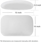 Latex Lumbar Support Pillow for Car Seat Cushion Lower Back Pain Relief | Memory Foam Suede, Thin Waist Support, Ergonomic, Office Chair, Driver Road Trip Accessories for Women Men, Grey - Image 7
