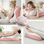 Memory Foam Wedge Pillow, 27°Ergonomic Support for Back, Waist & Legs, Multi-Position Pillow for Intimacy, Pregnancy, Sleep & Reading Removable Washable Cover(Pink) - Image 7