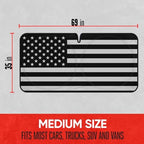 Motor Trend USA Black American Flag Car Windshield Sun Shade for Front Window, Foldable Car Sun Shade with Patriotic Graphic, Collapsible Sun Visor Sunshade for Cars Windshield (Large 69" x 35") - Image 6