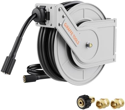 Giraffe Tools Pressure Washer Hose Reel 65ft, 3200 PSI by GiraffeTools