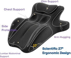 Couples Pillow, Intimacy Wedge Pillow, 27° Angle Support Ergonomic Memory Foam Posture Corrector Hip Back Support, Prone Pillow for Neck and Waist, Sleeping, Reading, Massage Relax - Image 3