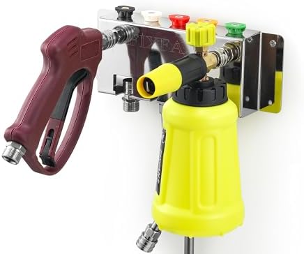 FIXFANS Pressure Washer Foam Cannon Holder, Wall Mounted - Image 3