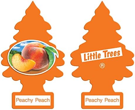 Little Trees Cardboard Hanging Car, Home & Office Air Freshener, Peachy Peach (Pack of 6) - Image 3