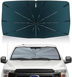 Autorder Windshield Sun Shade Umbrella for 2015-2020 Ford F150 F250 F350 F450 Accessories,Upgraded Ice Crystal Material,Easy Setup Umbrella Sunshade for Car Windshield,100% Sun Blocking by Autorder