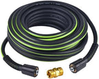 Pressure Washer Hose 1/4" × 50FT - 3200 PSI Heavy Duty Power Washer Hose Replacement with M22-14mm Aluminum Fittings, Flexible Kink-Resistant Hose for M22-14mm Compatible Pressure Washers by Unknown
