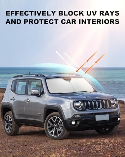 Foldable Front Windshield Sunshade fit for Jeep Renegade 2015-2025 - Image 5
