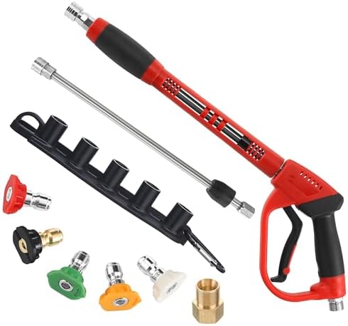 Tool Daily Deluxe Pressure Washer Gun, Replacement Wand Extension, 40 Inch by ToolDaily