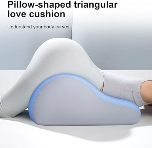 Sweet Spot Pillow,Sex Pillows,Ergonomic Memory Foam Wedge Cushion,Couples Butt Cushion Hip Intimacy Pillows,Multi Position Pillow Ergonomic Leg Wedge for Bedroom Post-Surgery Recovery (Blue) - Image 6