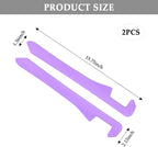 IHOTDER 2PCS Car Seat Gap Filler,Super Flexible Car Side Seat Gap Filler CCar interior Accessories,Universal Car Organizer Between Seats for Tightly Filling Seat Gaps (Purple/2PCS)… - Image 2