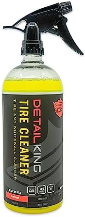 Detail King Tire and Whitewall Cleaner - Contains Darkening Agent - For Use Before Applying Tire Dressing - 32 oz by DetailKing