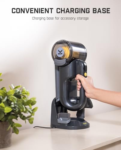 Fanttik Fold V10 Ultra Deluxe Handheld Vacuum Cordless, 17kPa Suction Power, Charging Base, Pivot Nozzle, Up to 35 Mins Runtime, Smart LED Display, Cordless Dustbuster Vacuum for Home, Car - Image 3