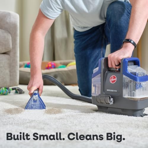 Hoover Spotless Mini Pet Portable Spot Cleaner FH12351, Carpet and Upholstery Cleaner for Stairs, Furniture, Pet Messes and Cars, Compact Design, Easy Fill Tank, Self-Cleaning Hose, Lightweight - Image 2