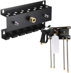 DoubleFill Pressure Washer Gun Holder, Wall Mount Foam Cannon Holder, Car Wash Accessories Organizer for Wand/Nozzle Tips, 1/4'' Pressure Washer Accessories Storage Rack(Black) by DoubleFill