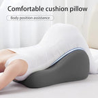 2026 New Ergonomic Natural Latex Pillow for Adults & Pregnancy | Multi-Position Support Cushion for Sleeping, Lounging, Reading & Couples | Removable Washable Cover (Dark Gray) - Image 3