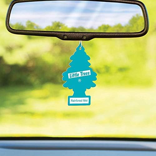 Little Trees Cardboard Hanging Car, Home & Office Air Freshener, Rainforest Mist (Pack of 12) - Image 4