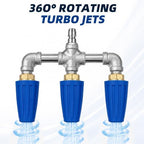 Triple Pressure Washer Turbo Nozzle, 3-Head, 1/4-Inch Quick Connect - Image 3