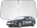 Windshield Sun Shade for BMW 5 Series 2010-2023 Sunshade by YIZHUOMY