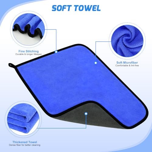 Nilight 15PCS Car Detailing Kit for Interior Exterior Car Care, Blue - Image 6