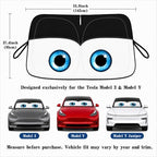 Tesla Model Y/3 Windshield Sun Shade, Classic Black - Image 5