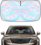 Windshield Sun Shade for Cadillac XT6 2020-2025 - 4 Layers Sunshade Compatible with Cadillac XT6 Foldable Front Window Sunshade Sun Visor Protector Block UV Rays Keep Your Car Cooler Car Accessories by Unknown
