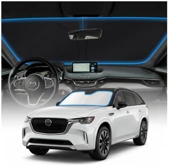 for Mazda CX90 Sun Shade Windshield Cover - Custom Fit CX-90 Accessories 2024 2025 2026 Sunshade Foldable UV Protection & Heat Shield Sun Visor Accessories by Unknown