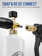 MEKOH Foam Cannon for Pressure Washer, 1/4" Quick Connect Car Wash Foam Gun - Image 6