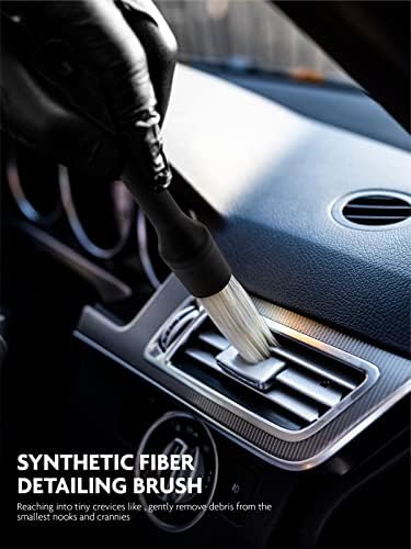 Fantasticlean Car Detailing Brush Set, Interior Leather Cleaning Kit, 9PCS - Image 4