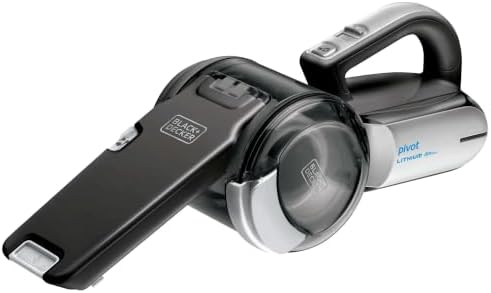 BLACK+DECKER dust buster PIVOT VAC Handheld Vacuum Cordless, Car Vacuum Portable Rechargeable, Extendible Crevice Tool and 200 Degree Pivoting Nozzle, Strong Suction, Lightweight (BDH2000PL) by Unknown