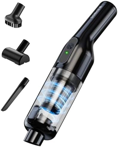 dormzie Handheld Vacuum Cordless, Car Vacuum with 19000Pa Powerful Suction,1.3 lbs Lightweight, Type-C Charge, Multiple Accessories for Car Home Office Pet by dormzie
