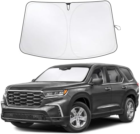 EcoNour Windshield Sun Shade Compatible for Honda Pilot 2016–2024 2025 by EcoNour