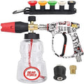 BEAR FORCE Pressure Washer Color Painted Short Spray Gun M22-ID14mm Max 3000 PSI & Foam Cannon Foam Gun Set, for Kar-Cher Pressure Washer, Light Duty Foam Lance Thick Foam Blaster, Car Care Detailing by BEARFORCE