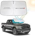 Windshield Sun Shade for Dodge RAM 1500 2010-2026 Sunshade by YIZHUOMY