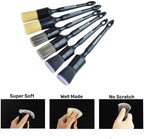 MVEQRRN 6 Pcs Car Detailing Brush Set, Boars Hair & Soft Cleaning Brushes - Image 3