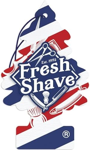 Little Trees Car Air Freshener 6-Pack (Fresh Shave) by LITTLETREES