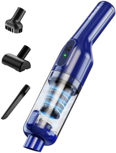 dormzie Handheld Vacuum Cordless, Car Vacuum with 19000Pa Powerful Suction,1.3 lbs Lightweight, Type-C Charge, Multiple Accessories for Car Home Office Pet by dormzie