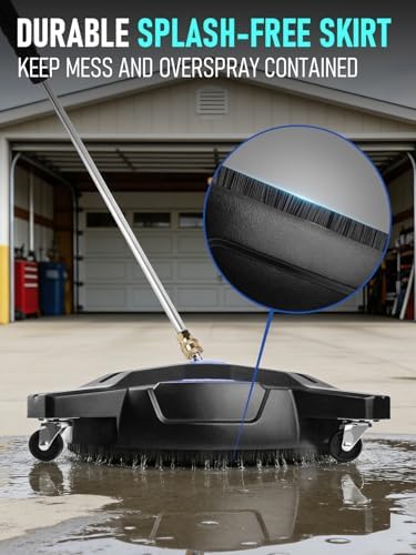 MEKOH 16.5'' 4-Wheel Lightweight Pressure Washer Surface Cleaner, 3600PSI - Image 5