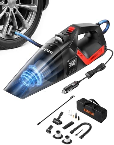 AstroAI 4-in-1 V3 12VDC 16.4FT High Power Handheld Car Vacuum&Tire Inflator by AstroAI