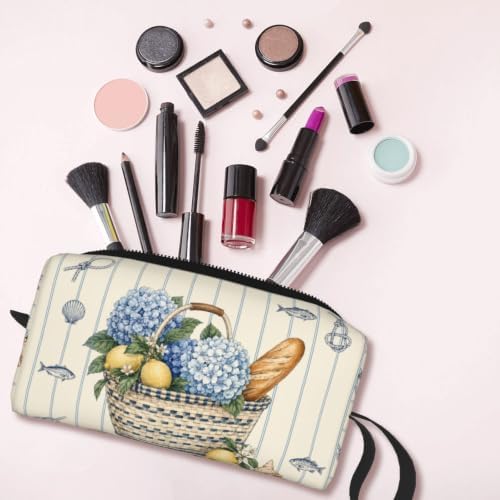 Coastal Small Makeup Bag, 600D Oxford Cosmetic Pouch for Women | Coastal Cosmetic Bag, Double-Sided Printed Toiletry Pouch with Foam Padding for Women, Travel, Gym, Weekend and Daily Use - Image 6