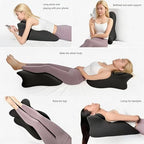 Couples Pillows 27° Position Ergonomic Contoured Support Pillow, NeckPillow, Reading Pillow Multi-Functional Memory Foam Lounger Cushion with Small Pillows Back Support for Couples(Gray,25"x22"x18") - Image 7
