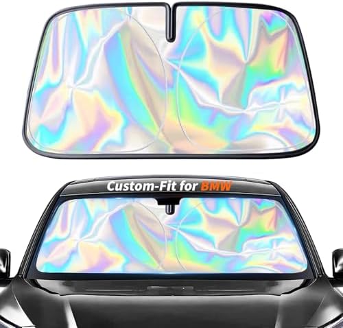 Custom-Fit for BMW Windshield Sun Shade, Car Sunshade Cover UV Block Car Front Window with Foldable Sun Shade Cover Cool Protection Visor, Designed for BM-W Accessories (for BMW M4) by piegieqie