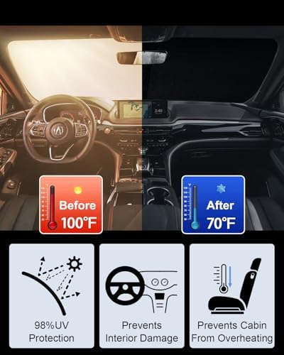 Foldable Front Windshield Sunshade fit for Acura MDX 2021-2026 - Image 4