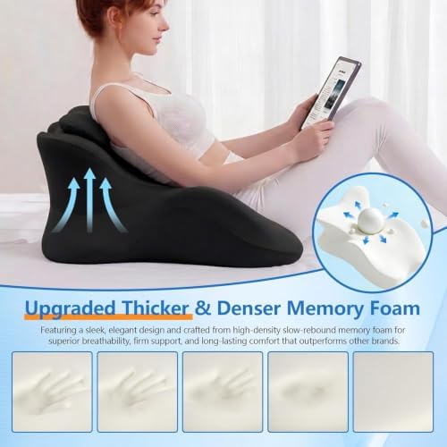 Memory Foam Wedge Pillow, 27° Ergonomic Body Support Pillow - Image 3