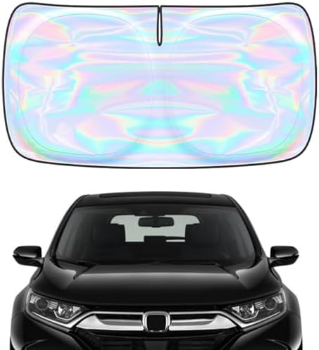 Windshield Sun Shade for Honda CR-V 2017-2019 2020 2021 2022-4 Layers Sunshade Compatible with Honda CR-V Foldable Front Window Sunshade Sun Visor Protector Block UV Rays Keep Your Car Cooler by Unknown
