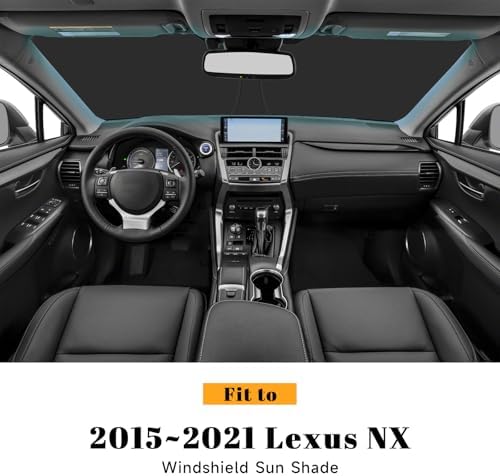 Car Windshield Sun Shade for Lexus 2015-2021 NX NX300h/NX300/NX200t Accessories (OEM Design) Reflective Foldable Heat Insulation Sunshade for Ultimate Protection - Image 2